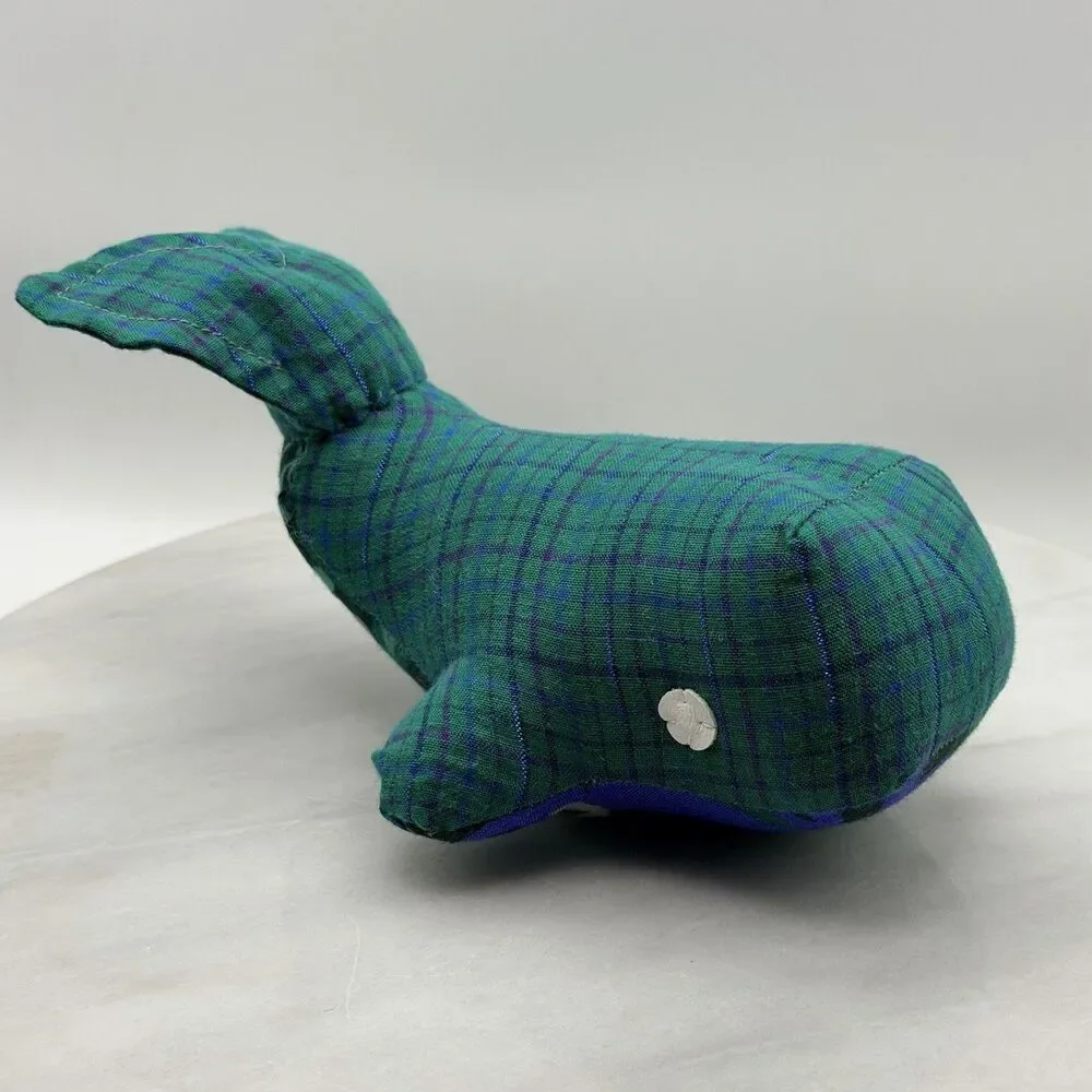 HomerWhales Made in Homer Alaska Handmade Fabric Whale Plush Pair Souvenir Decor